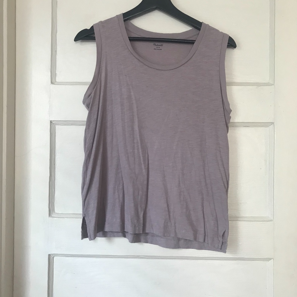 Whisper Cotton Crewneck Muscle Tank